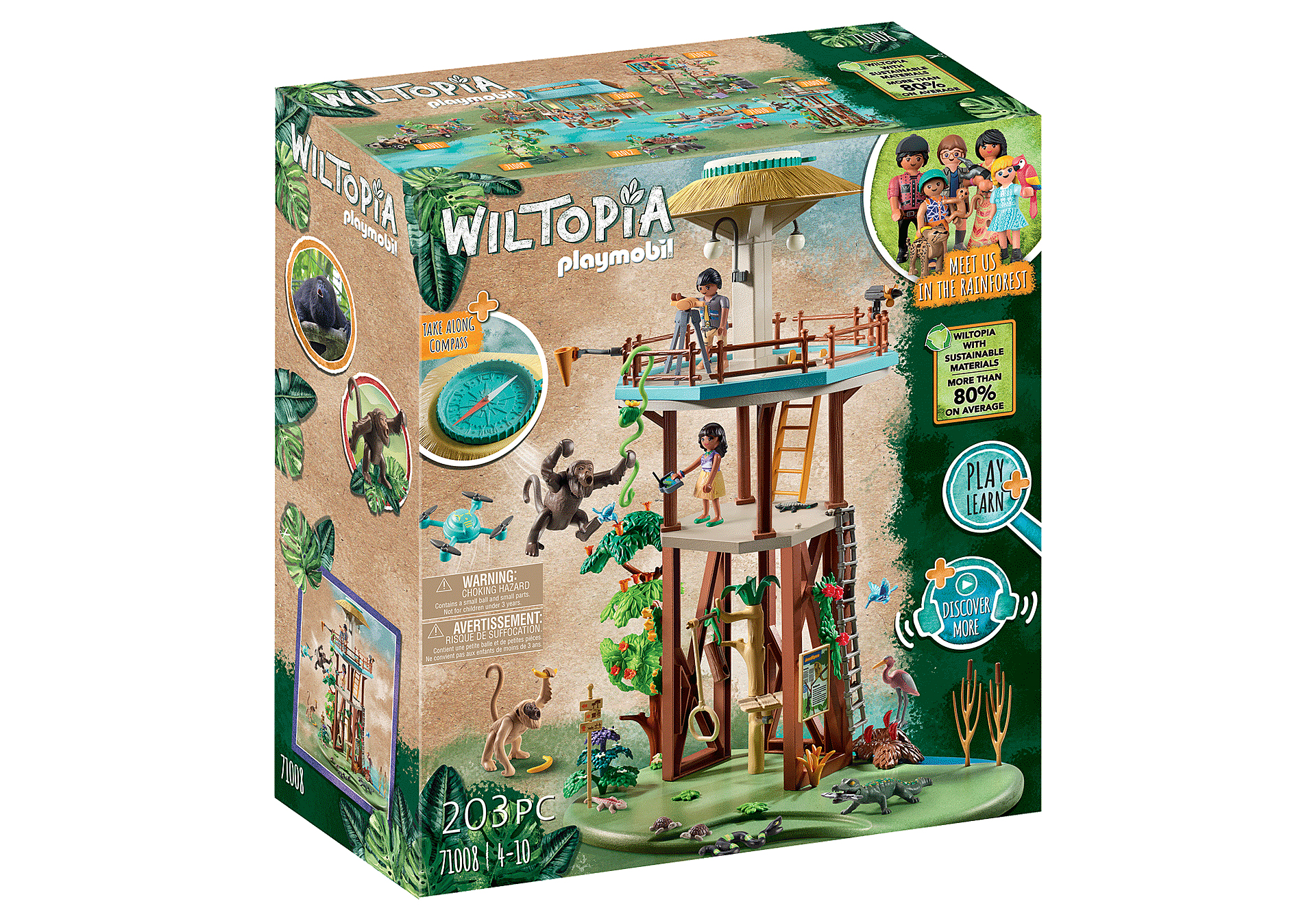 Playmobil wiltopia torre investigacion con brujula