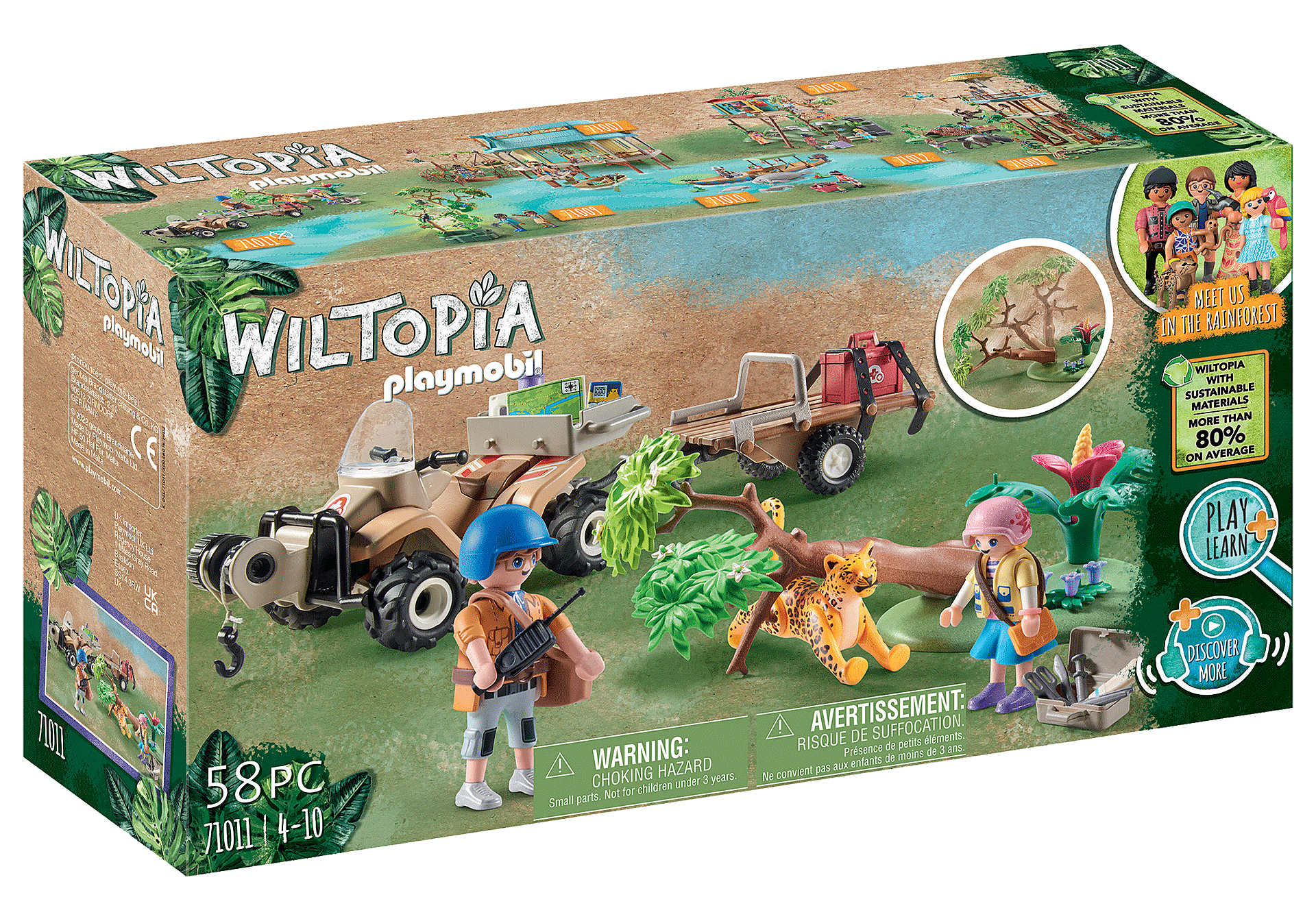 Playmobil wiltopia quad rescate animales