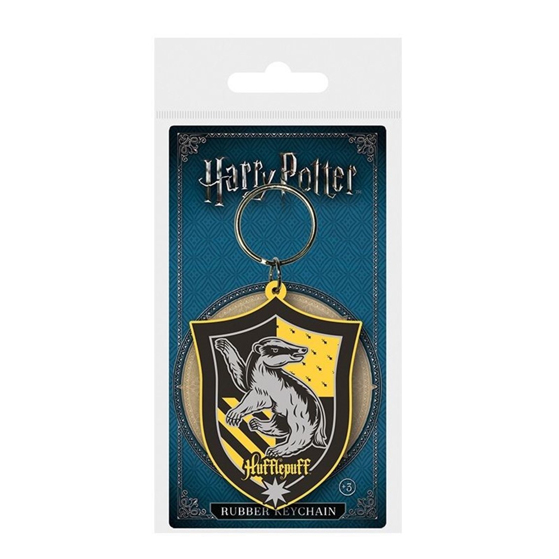 Llavero pyramid harry potter hufflepuff escudo