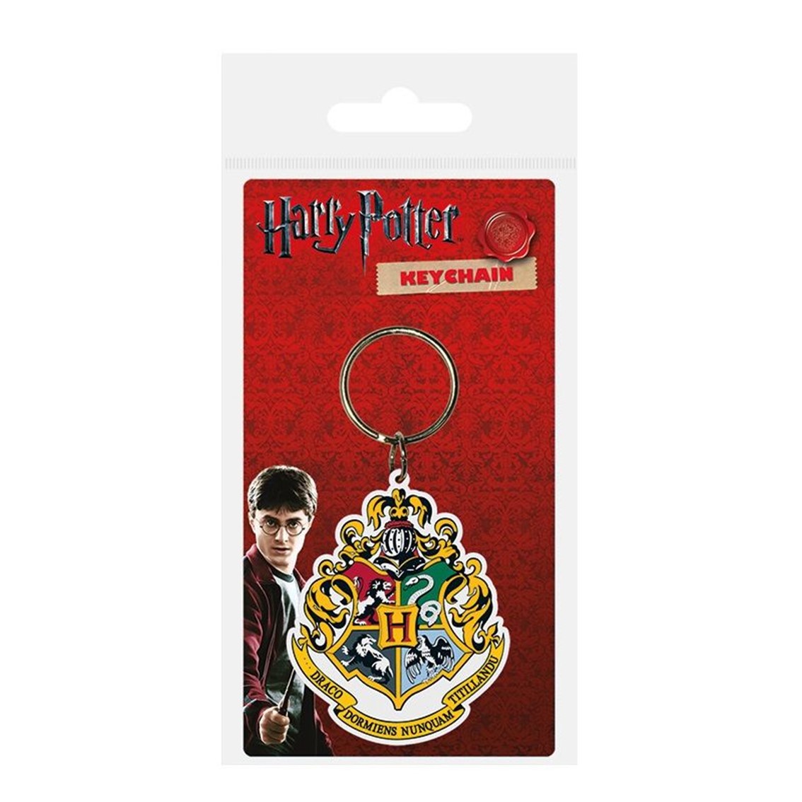 Llavero pyramid harry potter hogwarts escudo