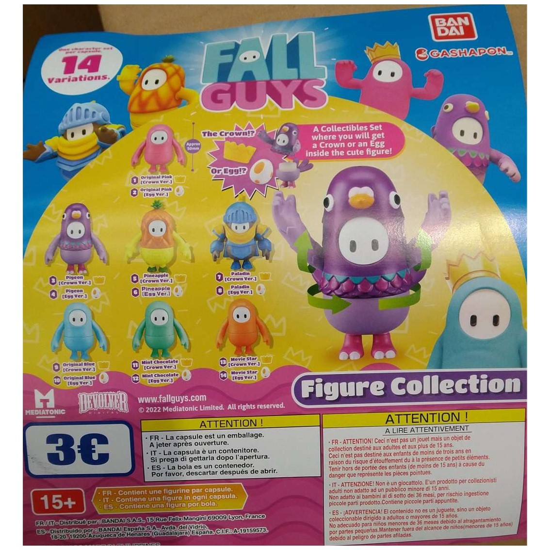 Set gashapon figuras bandai lote 50