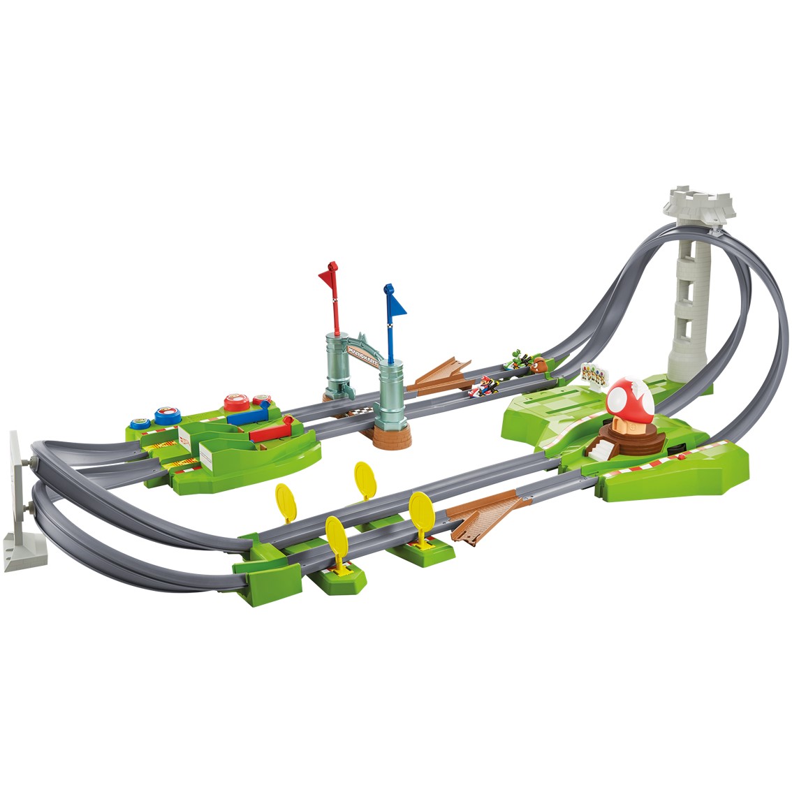 Circuito coches mattel hot wheels mario