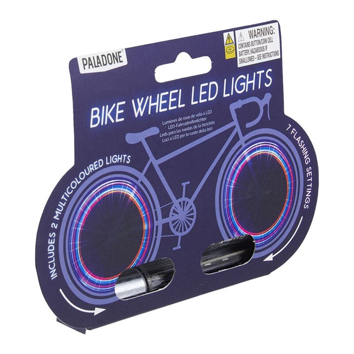 Luces ruedas bicicleta paladone