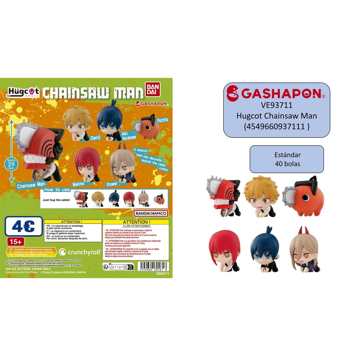 Set gashapon figuras bandai lote 40